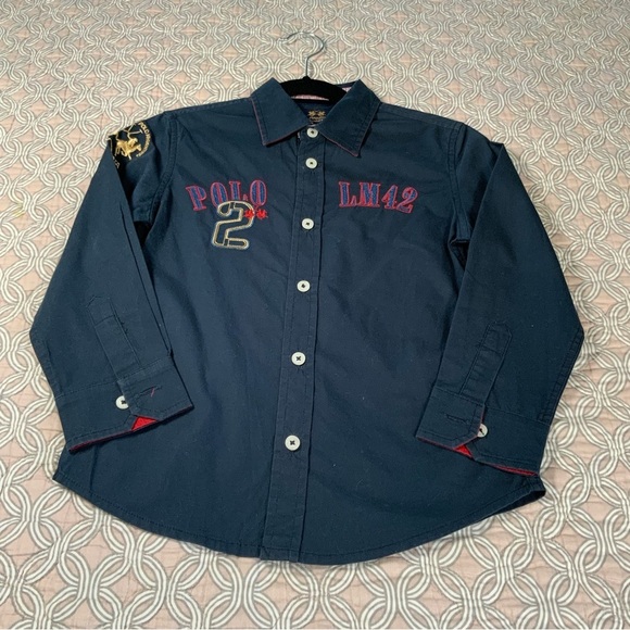 LA MARTINA Stretch cotton shirt for Boys. Size 4 - Picture 8 of 8